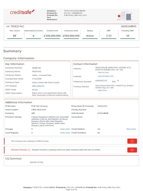 View a Credit Report for Treehouse Distribution B.V. – Creditsafe